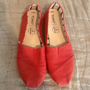 TOMS Women's Vibrant Red Espadrilles